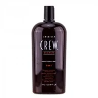 Szampony do włosów - American Crew American Crew Classic 3w1 szampon + odżywka + żel do kąpieli 1000ml - miniaturka - grafika 1