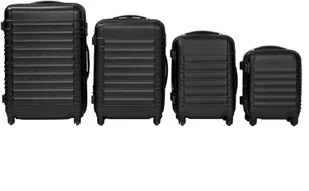 tectake Zestaw walizek ABS 4 częściowy - czarny 402024 - Walizki - miniaturka - grafika 10