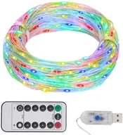 Oświetlenie świąteczne - vidaXL vidaXL Lampki LED, kolorowe, 30 m - miniaturka - grafika 1