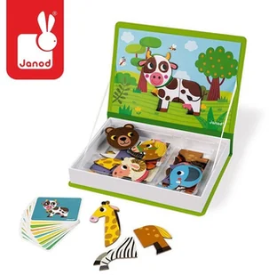 Janod Magnetyczna układanka Zwierzęta - Układanki dla dzieci - miniaturka - grafika 4