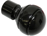 Karnisze - Gardinia 31037 główka/końcówka do karniszy, seria Chicago kuli, średnica 20 MM, w kolorze czarnym 31037 - miniaturka - grafika 1
