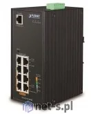 Switche - Planet 4-Port 10/100/1000T mgd.Switch industrial 4-Port 10/100/1000T Switch + 4-Port 10/100 802.3at PoE PoE Budget 144 W managed - miniaturka - grafika 1