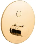 Baterie podtynkowe - Paffoni Light Bateria prysznicowa termostatyczna podtynkowa złota CPT013HG - miniaturka - grafika 1