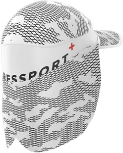 Compressport Czapka biegowa z daszkiem ICE CAP SUN SHADE biało-szara - Czapki i chusty sportowe męskie - miniaturka - grafika 4