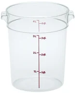 Pojemniki i kosze gastronomiczne - Cambro Pojemnik okrągły do żywności z polipropylenu 3,8 l | RFS4PP RFS4PP - miniaturka - grafika 1