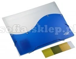 Titanum Teczka z przegródkami A4 przezroczysto-niebieska - Szkolne artykuły papiernicze - miniaturka - grafika 2