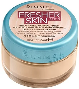 Rimmel Fresher Skin Foundation podkład w kremie 010 Light Porcelain 25ml - Podkłady do twarzy - miniaturka - grafika 2