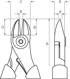 BAHCO obcinak boczny ERGO z progresywną krawędzią tnącą 180mm, [2101G-180] - Kombinerki i obcęgi - miniaturka - grafika 2