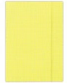 Szkolne artykuły papiernicze - Donau Teczka z gumką A4 w kratę żółta 25 sztuk - miniaturka - grafika 1