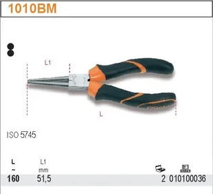 Beta SZCZYPCE OKRĄGŁE PROSTE QUALITY BM 160MM 1010BM/160 - Kombinerki i obcęgi - miniaturka - grafika 2