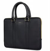 Torby na laptopy - Samsung Elegancka torba skórzana Saffiano do 15 - miniaturka - grafika 1