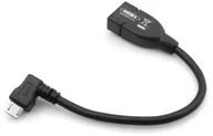 Kable USB - System-S USB-Adapter sieciowy on-the-go Micro USB OTG 90 stopni w prawo kątowy 90 ° Wtyczka kątowa Wtyczka do kabla USB 2.0 Typ A Host Adapter 53526021 - miniaturka - grafika 1
