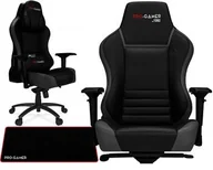 Fotele gamingowe - PRO-GAMER YUMISU Fotel obrotowy gamingowy KUBEŁKOWY dla gracza PRO-GAMER GORGON SZARY - miniaturka - grafika 1