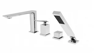 PMD Piramida Bateria wannowa 4 otworowa Aspira chrom - Baterie wannowe i prysznicowe - miniaturka - grafika 2