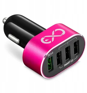 eXc szybka ładowarka samochodowa-4xUSB,6.4A,QC3.0 - Ładowarki samochodowe - miniaturka - grafika 3