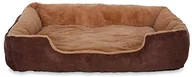 Legowiska dla psów - dibea Łóżko dla psa  poduszka dla psa  sofa dla psa z dwustronną poszewką na poduszkę (rozmiar i kolor do wyboru), beżowy/brązowy - miniaturka - grafika 1