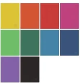 Zeszyty szkolne - Herlitz Zeszyt A5/80K kratka Rainbow (5szt) - - miniaturka - grafika 1