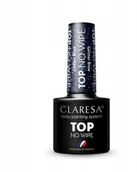 Lakiery hybrydowe - Claresa Top No Wipe Glitter Blue Bez przemywania - miniaturka - grafika 1