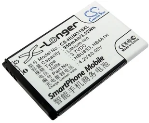 Cameron Sino Huawei HWM636 / HBU83S 950mAh 3.52Wh Li-Ion 3.7V CS-HUM318XL - Baterie do telefonów - miniaturka - grafika 2