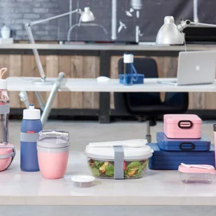 Mepal Lunch Box Plastikowy Dwukomorowy Z Pojemnikiem Na Sos Mepal Salad Miętowy 1,9 L - Lunch boxy - miniaturka - grafika 9