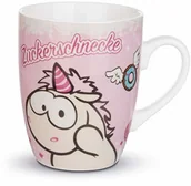 Kubki - NICI Nici 41953 Fancy Mugs porcelanowa filiżanka ślimak cukrowy, 8 x 10 cm, biała z kolorowym nadrukiem 41953 - miniaturka - grafika 1