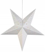 Ozdoby bożonarodzeniowe - Gwiazda wisząca okienna biała Mikke 700701 - miniaturka - grafika 1