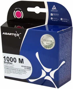 Asarto Tusz AS-B1000M, purpurowy, 12 ml, LC1000M - Tusze zamienniki - miniaturka - grafika 2