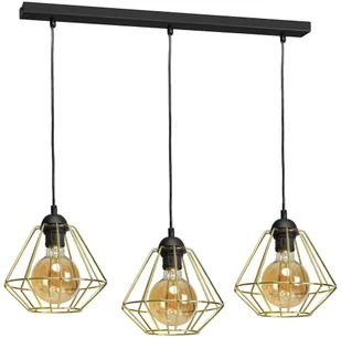 Milagro MLP6271 LUPO BLACK/GOLD 3xE27 - Lampy sufitowe - miniaturka - grafika 2