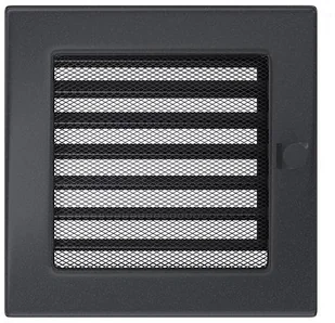 KNAP Kratka kominkowa GRAFIT 17x17 Z ŻALUZJĄ wys. 170 x szer. 170 x gł. 45 mm KNAP - Akcesoria kominkowe - miniaturka - grafika 5