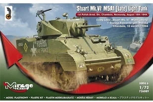 Mirage Hobby czołgi lekki Stuart MkVI M5A1 726089 - Modele do sklejania - miniaturka - grafika 3