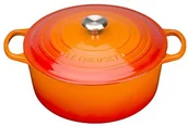 Naczynia żaroodporne - Le Creuset SIG 21177300902430 okrągła gęsiarka o średnicy 30 cm, kolor czerwony 21177300902430 - miniaturka - grafika 1