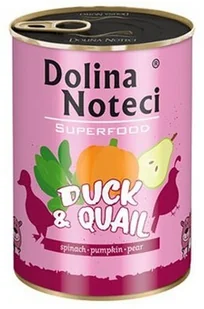 Dolina Noteci Premium Superfood Pies Kaczka i przepiórka puszka 400g - Mokra karma dla psów - miniaturka - grafika 2