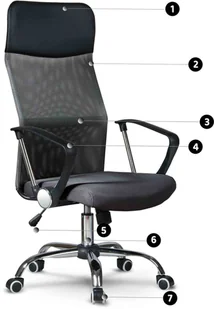 Sofotel Fotel biurowy z mikrosiatki Sofotel Sydney ciemnoszary glob1-2108-0 - Fotele i krzesła ogrodowe - miniaturka - grafika 8