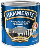 Farby do metalu - Hammerite Farba do metalu Prosto Na Rdzę połysk szary 2 5 l - miniaturka - grafika 1