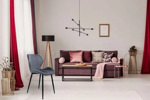 Krzesło aksamitne Dallas Velvet Grafitowe - Krzesła - miniaturka - grafika 2