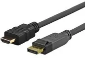 Kable - VivoLink vivolink prodphdmi4 K15 kabel kabel DisplayPort  DisplayPort (DisplayPort, HDMI, męski, męski, złoty, czarny) PRODPHDMI4K15 - miniaturka - grafika 1