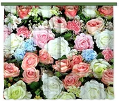 Plakaty - AG Design Firanka/zasłona FCS 7408, róże, 280 x 245 cm, 2-częściowa FCSXXL 7408 - miniaturka - grafika 1