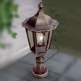 ORION ORION Lampa na cokół FABIO, czarno-złota - Lampy ogrodowe - miniaturka - grafika 3