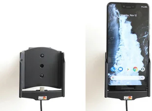 Brodit AB Uchwyt do Google Pixel 3 XL z wbudowanym kablem USB oraz ładowarką samochodową. 721089 - Uchwyty samochodowe do telefonów - miniaturka - grafika 8