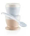 Thermobaby Pojemnik na jedzenie z łyżeczką, Niebieski - Sztućce dla dzieci - miniaturka - grafika 3