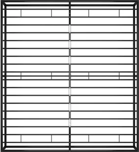 vidaXL Rama łóżka, czarna, metalowa, 160x200 cm - Łóżka - miniaturka - grafika 6