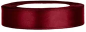 Pasmanteria - PartyDeco Tasiemka satynowa, bordowa, 12 mm / 25 m TS12-082 - miniaturka - grafika 1