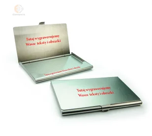 Wizytownik stalowy z Twoim grawerem W1 - Wizytowniki - miniaturka - grafika 3