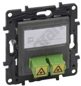 Gniazdka elektryczne - Legrand Gniazdo światłowodowe Niloe Step 863471 2x SC/APC podwójne stalowe - miniaturka - grafika 1