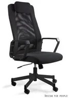 Fotele i krzesła biurowe - Unique Fotel obrotowy FOX Czarny RABAT na stronie! W-153A-4-4 - miniaturka - grafika 1