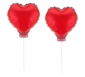Walentynki - Godan Zestaw Dwa Serca 11 Czerwone z Patyczkami Fg-z2sc - miniaturka - grafika 1