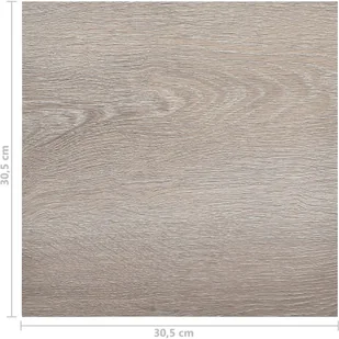 VidaXL Lumarko Samoprzylepne panele podłogowe, 20 szt., PVC, 1,86 m, taupe! 330155 VidaXL - Panele podłogowe - miniaturka - grafika 11