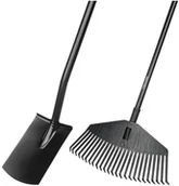 Łopaty i widły - FISKARS Zestaw: szpadel + grabie SOLID - miniaturka - grafika 1