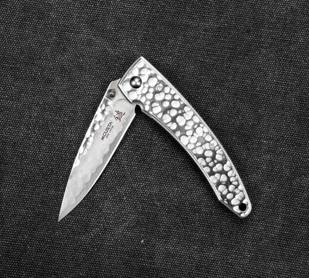 Mcusta Zanmai Nóż składany Forge Młotkowany Damascus MC-0114D - Noże - miniaturka - grafika 3
