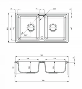 Deante Zlewozmywak Zorba ZQZ N203 Nero - Zlewozmywaki - miniaturka - grafika 2